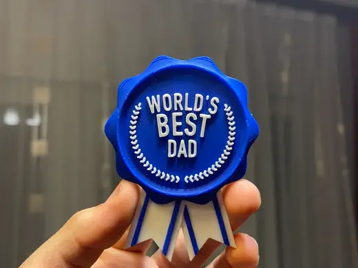 World's Best Dad Medal Award