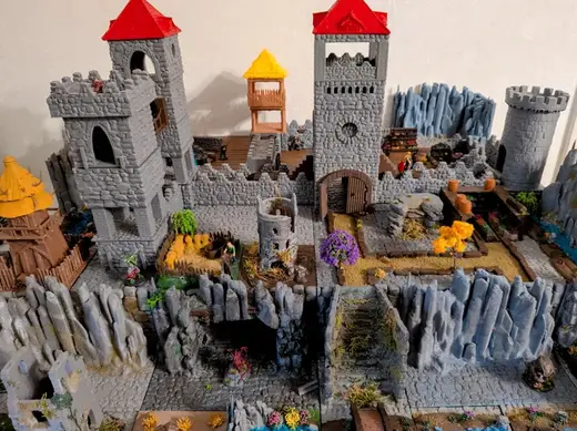 Castle and walls building set