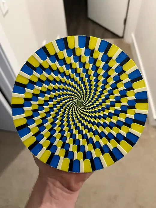 Colorful Optical Illusion Hueforge