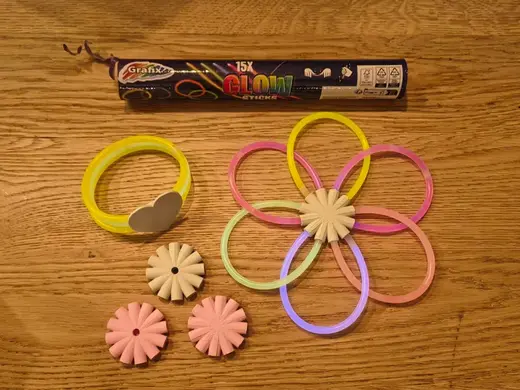 GlowStick Flower/Ball, Bracelet and Heart Bracelet