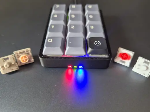 Gatreon LP V3 keygrid for Hot-Swap Macropad