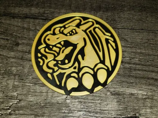 Charizard coin coaster no ams requuired