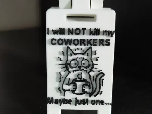 I will NOT kill my COWORKERS- Stressed Coffee Cat