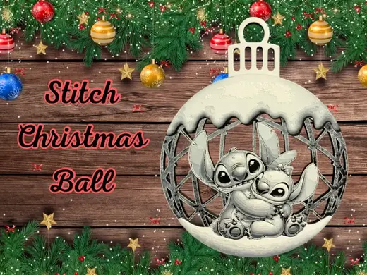 Stitch Christmas ball