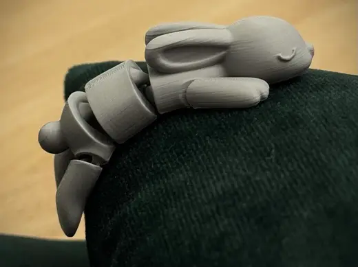 Cute Flexi Sleeping Bunny (Easter)