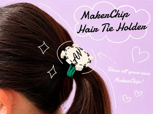 MakerChip Hair Tie Holder