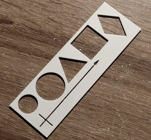 bookmark with shapes to learn math faster