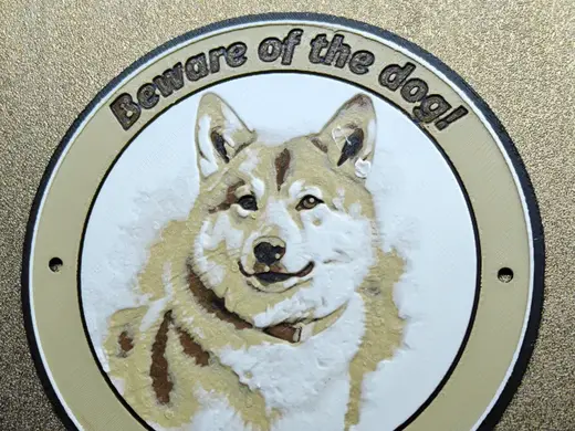 Beware of the dog! (Shiba Inu) Door Sign