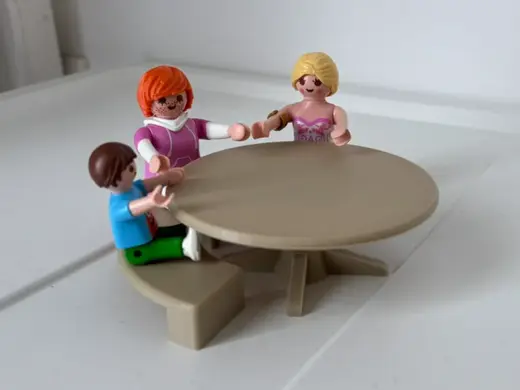 Grande table ronde playmobil