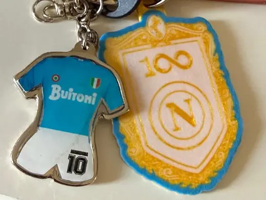 Napoli 100th anniversary keyring shield
