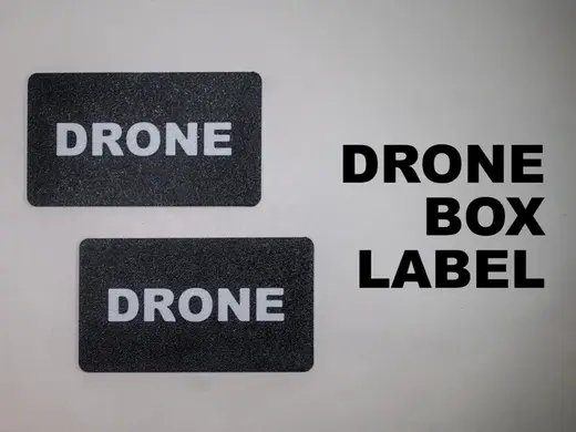 Drone Label for Storage Case, Drone box tag