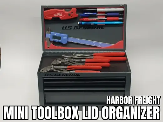 Mini Toolbox Lid Organizer - Harbor Freight