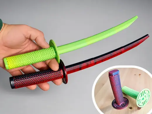 Dragon Scales Katana – 40g (print in place)