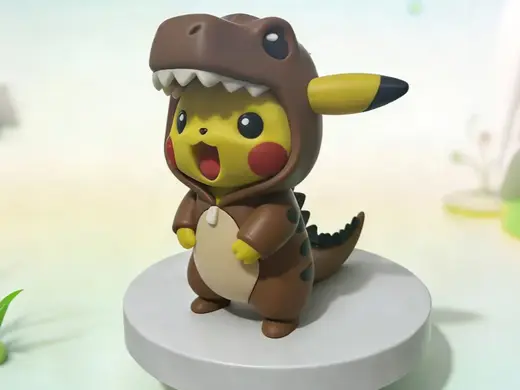 变装恐龙皮卡丘Pikachu - 拆件分盘打印,No AMS