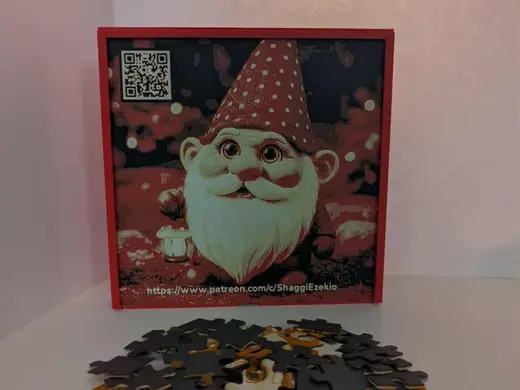 49 Piece Gnome with Lantern Jigsaw Puzzle