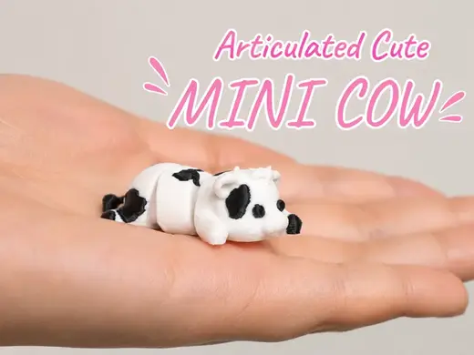 Mini Articulated Cow | Cute Flexi Farm Animal