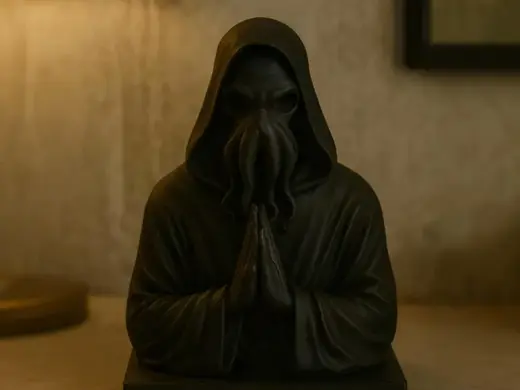 Hooded Tentacled Sage Sculpture