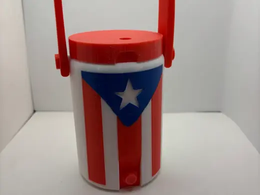Puerto Rican Flag Coolie /3mf for Snap Maker U1