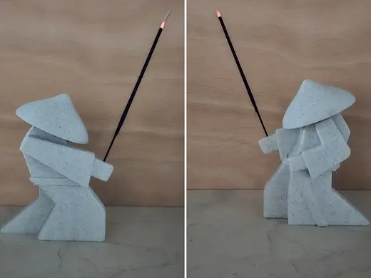 Samurai incense holder