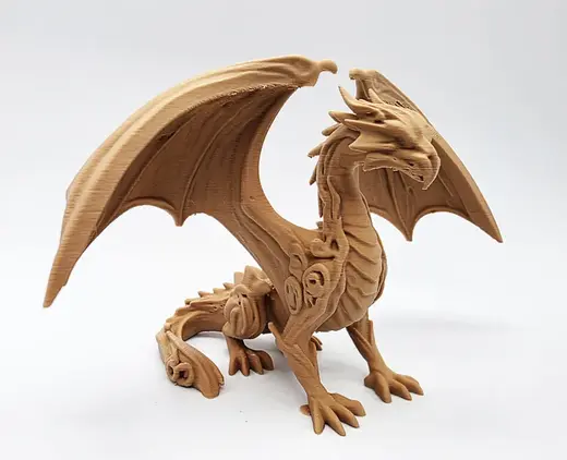 Carved Wood Elder Dragon