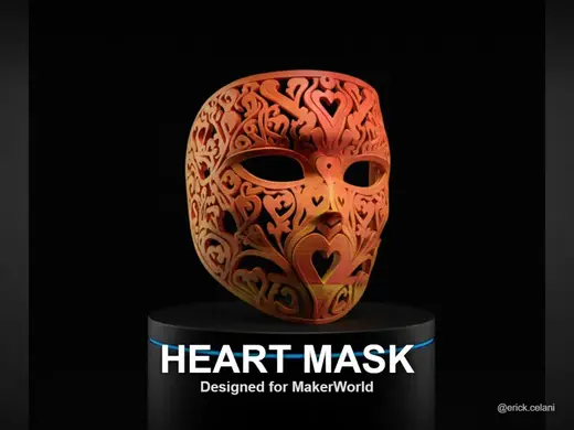 Valentine's Day Heart Mask
