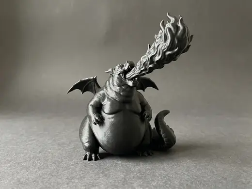 Chubby Dragon - Roaring Fire Breath Figurine