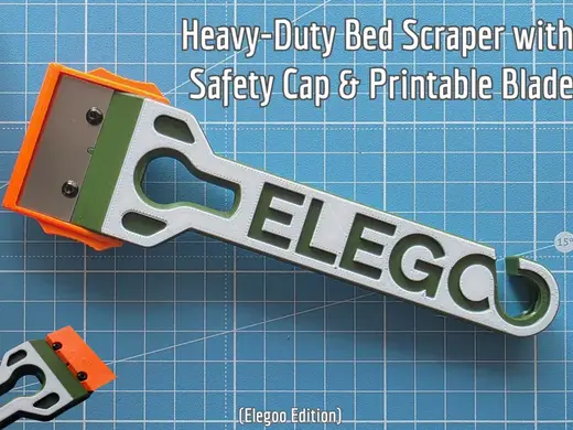 Heavy-Duty Bed Scraper with Safety Cap
