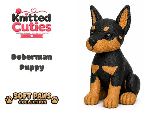Knitted Cuties | Doberman Puppy