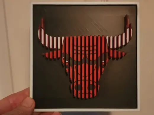NBA Chicago Bulls Layered Sculpture Michael Jordan