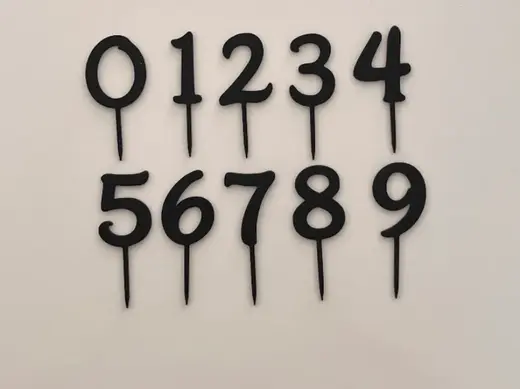 Number from 0 to 9 for Birthday ( Font Disney )