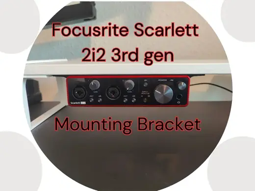 Under-Desk Mount for Focusrite Scarlett 2i2 3. Gen