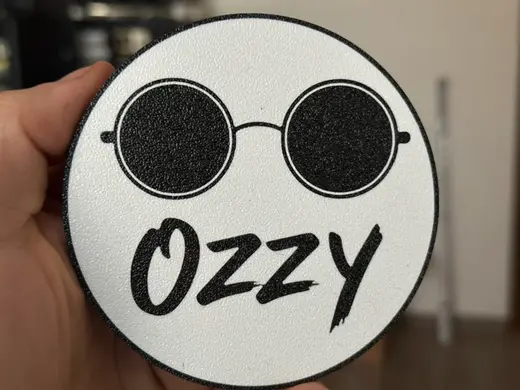 Ozzy Osbourne glasses coaster