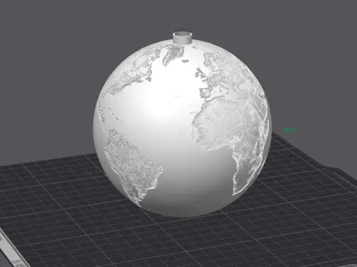 Herrnhuter Erde - Globus - Earth - World / V1