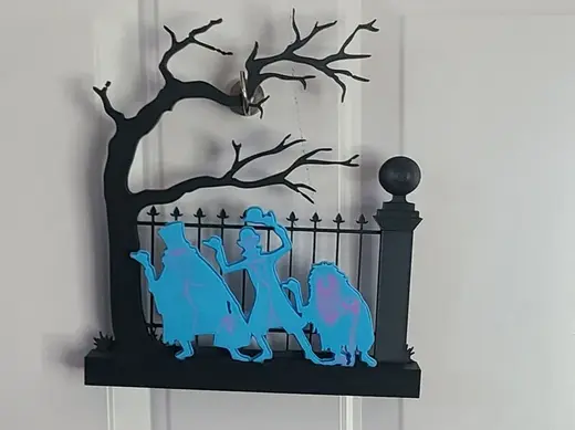 Glow in the Dark Hitchhiking Ghosts inspired decor