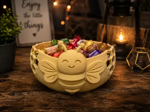 Bee Candy Bowl – Cute Honeycomb Basket