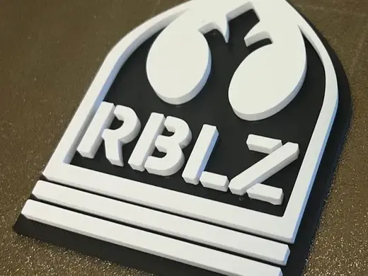 RBLZ logo on 3D