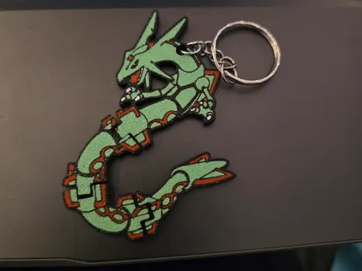 Portachiavi Pokemon Rayquaza Flexi Flessibile art