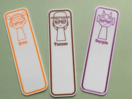 Childrens Sprunki Tunner Book Marker