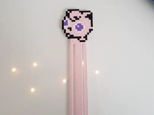 Segnalibro Pokemon Pixel art Jigglypuff minimal