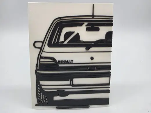 2D Wall Art Renault Clio I (1. Generation)