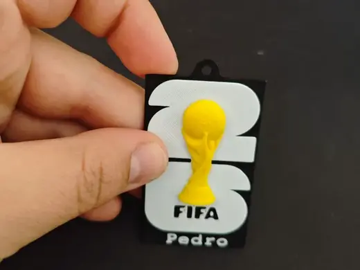 Porta-chaves Mundial 2026 com nome
