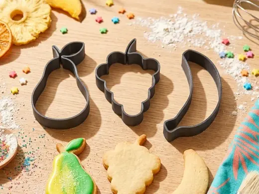 Set of fruits cookie cutters