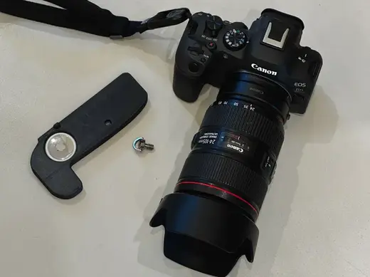 Airtag slot extension for canon r5 and r6 series