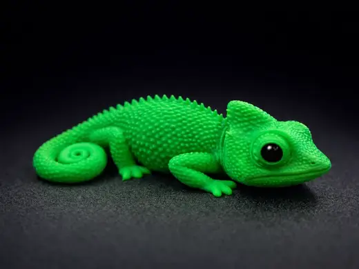 Cute Chameleon Looks So Real ( No Supports)