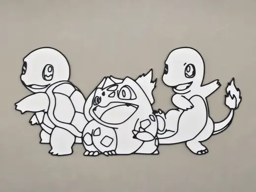 Poke Buddies Coloring Craft Gen 1