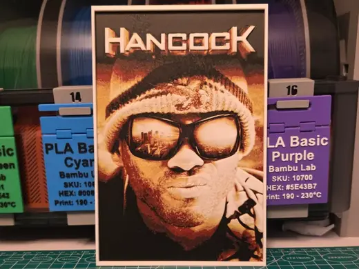 Hancock Movie Poster - Hueforge Art