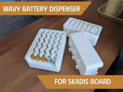 Wavy Battery Dispenser for SKADIS board