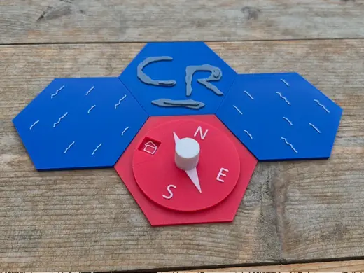 CargoRally Boardgame: Spinning Compass Dice