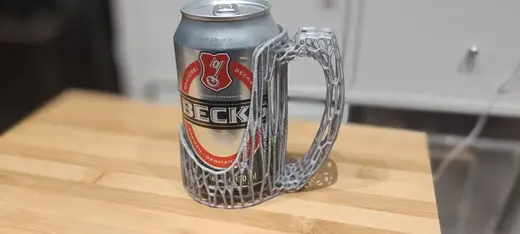 Organic Voronoi style Can Holder / Handle