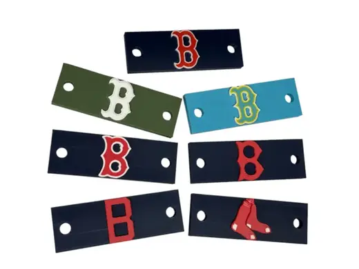Baseball Cap Logo Plates - Boston Red Sox
